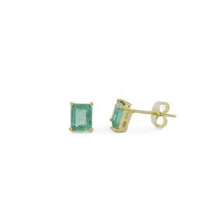 Pendientes Oro y Esmeraldas "Green54"
