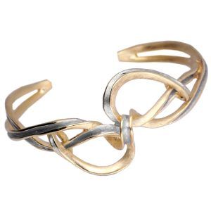 Pulsera de Plata de Ley 925 baño de oro Colección Rope