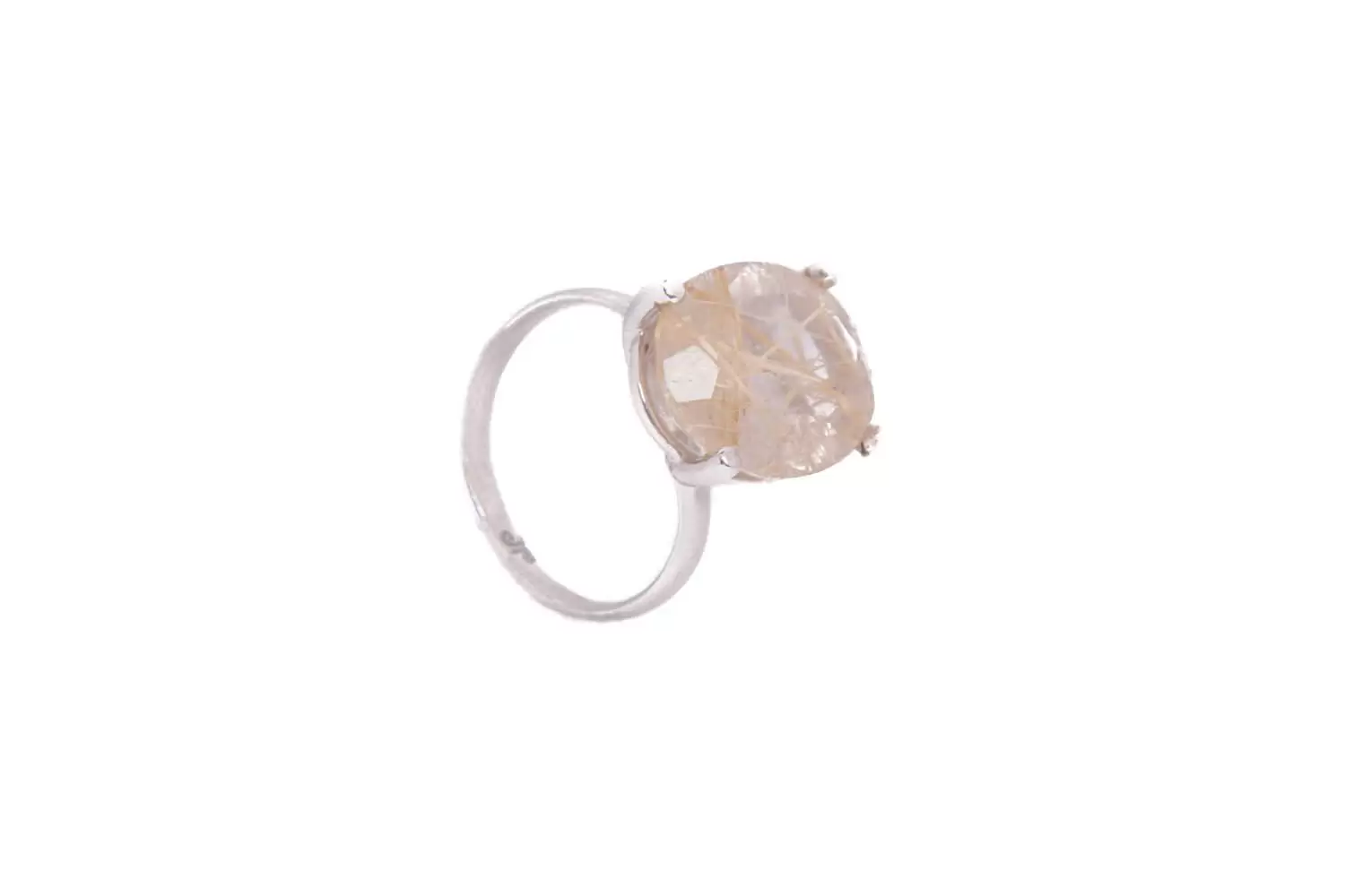 Anillo de Cuarzo y Rutilo | Anillo Ilusión - Imagen 3