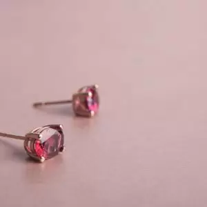 Pendientes Oro Granate | Pendientes IV Rodolita