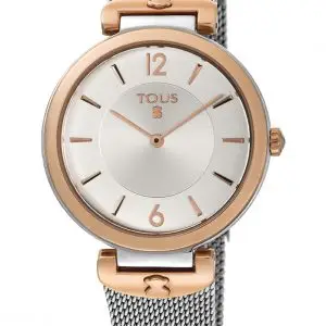 Reloj analógico s-mesh de acero