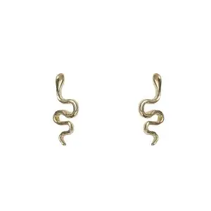 Pendientes oro serpiente