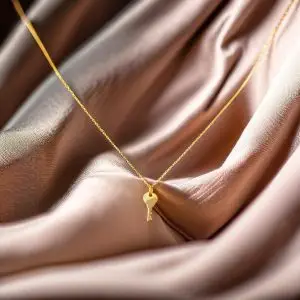 Colgante llave en oro 18k