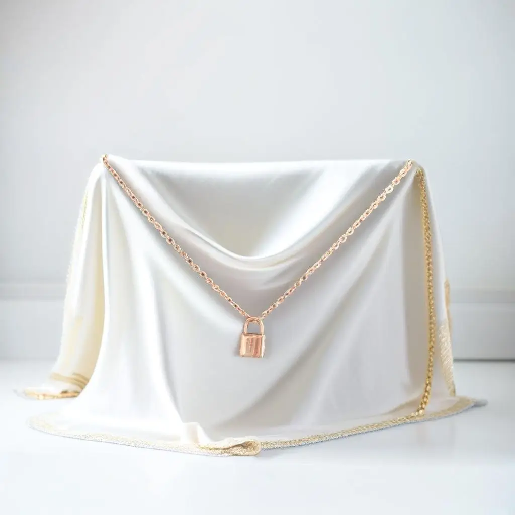 Colgante candado en oro rosa 18k